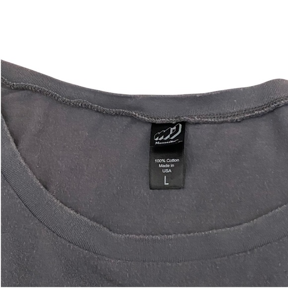 Moosejaw Grey Scoop Neck 3/4 Sleeve Top Sz Large - Picture 3 of 11